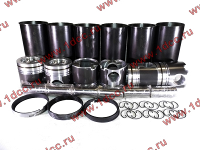 Поршневая группа 300 л.с. (гильзы+поршни+кольца+пальцы+кольца стопорные D=12) DF CUMMINS DONG FENG (ДОНГ ФЕНГ) 3917707,3948095 для самосвала фото 1 Калуга