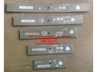 Лист 6х4 №08 передней рессоры L-580 H HOWO (ХОВО)  фото 1 Калуга