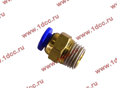 Фитинг (бронза, прямой, П конус 10) d-6 HOWO (ХОВО)  фото 1 Калуга