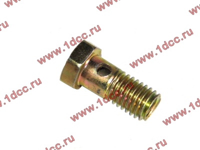 Болт пустотелый М10х1,5 (штуцер топливный) H HOWO (ХОВО)  фото 1 Калуга